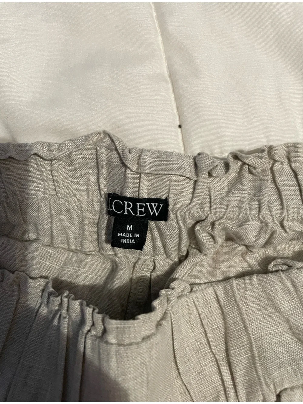 J. Crew Women's Light Gray Linen-Blend Flat Front Shorts